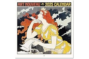 Grupo Erik: Calendario 2025 da Muro Art Nouveau, 12 mesi, 30x30cm FSC®, Calendario 2025 da parete grande, Calendario ufficio 2025, Calendario arte 2025