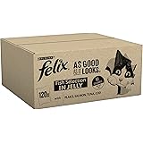 PURINA FELIX AS GOOD AS IT LOOKS OCEAN FEASTS Fish selection in Jelly with cod, with plaice, with salmon, with tuna Wet Cat F