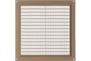 STEINBERG14 250 x 250 mm, beżowa kratka wentylacyjna, ochrona przed owadami, z tworzywa sztucznego ABS