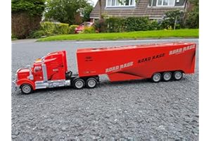 SAMMAR GIFTS Giant American Large Truck Lorry 59cmL Radio Remote Control Car Headlights NEW RED OR YELLOW by Action Force Ltd