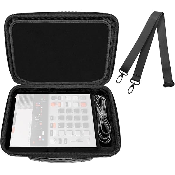Premium Velvet Travel Case For Native Instruments Maschine+ & MK3 - Hard Case With Strap