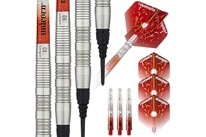 Unicorn Core XL Striker Series Style 3 Jeu de fléchettes 80% tungstène Naturel Pointe Souple 21 g