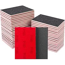 20 éponges Abrasives Grain 2000 - Pour Bois, Métal, Carrosserie - Utilisables à Sec Ou à L'eau