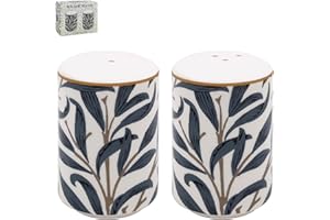 THE LEONARDO COLLECTION Lesser & Pavey British Designed Salt and Pepper Sets | Salt and Pepper Pots to Suit All Kitchens | Salt and Pepper Shaker for Everday Use - William Morris, Willow Bough