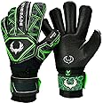 Renegade GK Triton Goalie Gloves with Microbe-Guard (Sizes 5-11, 3 Styles, Lvl 2) Pro Fingersaves | Durable 3.5+3mm Super Grip | Hard Ground GK Glove | Best Grip & Protection | Adults, Juniors, Kids