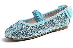 Feversole Kids Filles Mary Jane Strap Chaussures Plates Ballerines Princesse Chaussures Plates Chaussures d'école Plates À Bride