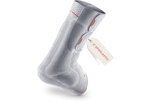 ‎SPORLASTIC SPORLASTIC – Achillessehne Bandage ACHILLO-HiT links – Kompressionsbandage mit integrierter AIR-MATRIX Silikonpelotte - Ideal für Achillessehnenentzündung, Reha & Stützung des Rückfußes - Platinum 6