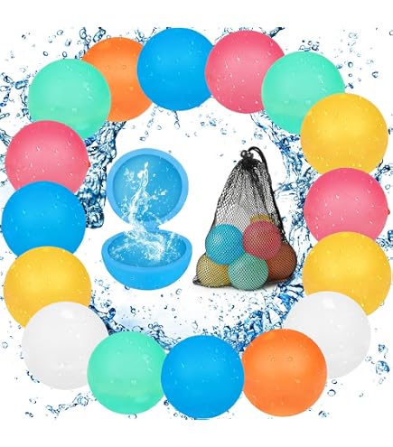 15 Globos De Agua Reutilizables De Silicona – Autosellantes, Llenado Rápido En 1 Segundo, Para Niños Y Adultos, Ideales Para Piscina, Playa Y Fiestas