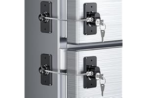 WILNIRY 2 Pcs Serrures Réfrigérateur Enfant, Securite Placard Enfant pour Bebe Tout-petits et Adultes, Sécurité Fenetre Enfant pour Serrure Porte de Frigo, Armoires et Tiroirs, Four, Fenêtres (Brevet EUR)