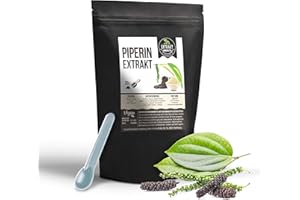 FOODFROG Schwarzer Pfeffer Extrakt | 20g Pulver 98% Piperin | ohne Zusatzstoffe | hochdosiert, 100% vegan & in Deutschland abgefüllt (20g)