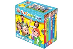CoComelon Pocket Library: 6 little illustrated board books about JJ, his family and friends – perfect Christmas stocking filler for pre-schoolers!