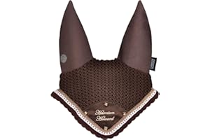 Harrison Howard Mission-on Remache Elementado Mosca Velo con Bordado Accents-Café Marrón