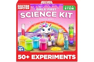 Doctor Jupiter Science Experiments Kit for Girls Ages 4 for 4-5-6-7-8 Years Old Girls | STEM Toys | Chemistry Set with 50+ Experiments