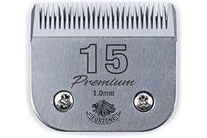 Furzone Lame de Rechange pour Chien - Taille 15 Lame 3/64", fabriquée en acier japonais très résistant, compatible avec la plupart des tondeuses Andis, Oster et Wahl A5