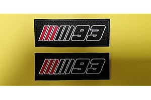 BLUE HAWAI S004 Patch ECUSSON LOT 2 Patchs THERMOCOLLANT 11 * 4 CM // Marc Marquez 93 - Lot DE 2
