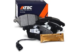 ‎ATEC GERMANY ATEC Germany Bremsbelagsatz Vorderachse inkl. Verschleißwarnkontakt Bremsbeläge Bremsklötze vorne mit Warnkontakt Verschleißanzeige, 4 Stück