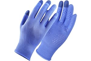 TAKEFUNS Guantes de pantalla táctil transpirables para hombres, Guantes de conducción ligeros de verano, Guantes de protección solar de nailon con protección UV solar, Guantes antideslizantes para adultos, Guantes de ciclismo al aire libre