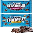 Feastables Mrbeast Milk Chocolate Bar 60g & Peanut Butter 60g Creamy, Healthy Snack Individually Wrapped Bars for Dessert, Snacks Treats for Kids Small Gifts Presents for Women Mens Gift Set