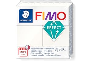 FIMO STAEDTLER Effect - Pain pâte à Modeler 57 g Effet métallique Blanc nacré - 8010-08