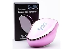 Das Original! Rubby Nano Crystal Haarentferner | Haarentfernung ohne Rasieren | Ohne Schmerzen & Schneiden | Magischer Haarentferner (1x, Pink Metallic)
