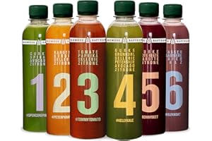 ‎KALE&ME Kale and Me 3 Tage Gemüse Saftkur mit 18 Flaschen à 320 ml ohne Zusatzstoffe, 6 Geschmacksrichtungen aus regionaler Produktion, Saftkur als Fastenkur, Preis inkl. 4,50 € Pfand