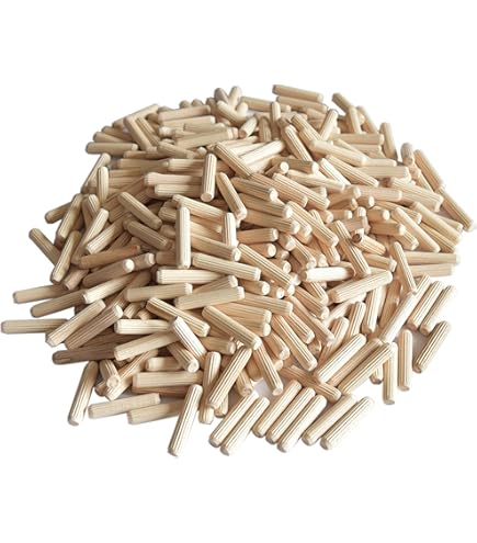 50 Stück Holzdübel 12mm X 120mm - Geriffelte Eukalyptus-Dübel Für Möbelbau
