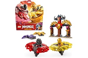 LEGO NINJAGO Drachen-Spinjitzu Battle Pack mit 2 Minifiguren - Ninja Spielzeug mit Spinner für Jungen und Mädchen ab 6 Jahren - Geschenkidee für Fans der TV-Serie Aufstieg der Drachen 71826