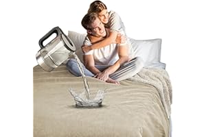 Catalonia Classy Waterproof Dog Blanket, Love Blanket Waterproof Couples, Extra Large Washable Reversible Fleece Throw Blanket for Bed Car Seat, 150 x 200cm, Tuape/Tuape