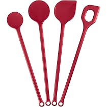 6-teiliges Silikon-Kochutensilien-Set – Hitzebeständig Bis 250°C, Mit Edelstahlgriffen, Antihaftfreundlich, Spülmaschinengeeignet