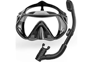 ZHYEQINGRUI Snorkel Mask Dry Snorkel Set Anti-Fog Anti-Leak Diving Mask with Swimmming Goggles Snorkeling Packages for Adult, Kids
