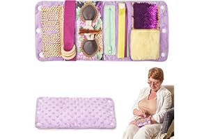 ODOXIA Manguito sensorial para la muñeca | Juguetes sensoriales para la Demencia | para Ancianos con Demencia | Manguito para la ansiedad | Regalos y Actividades para Ancianos con Alzheimer o Demencia