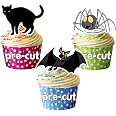 PME Halloween Backset Mit Fledermaus-Deko – 48 Stück Für Cupcakes & Kuchen