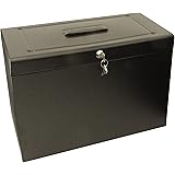 Cathedral 22 x 43.4 x 30.2 cm Metal Home File Foolscap, Black