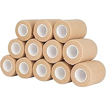 Zelfklevende bandage, 12 rollen, zelfklevend verband, 2,5 cm