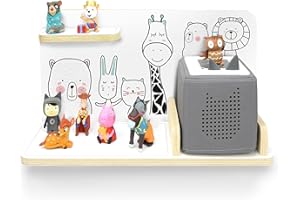 ‎STADTECKEN stadtecken® Kinder Regal für Musikbox I Motiv Pony Cool, klein I Geeignet für die Toniebox und ca. 25 Tonies I Geschenkidee I Hörspiel I zum Aufhängen oder Aufstellen (Tiere, klein)