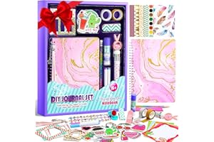 BALORIZ DIY Journal Set for Girls, Scrapbook & Diary Stationery Set, Arts and Crafts Kits for Tweens Teens, Girls Toy Gifts Christmas Birthday Holidays Ideas for 8-14 Year Old