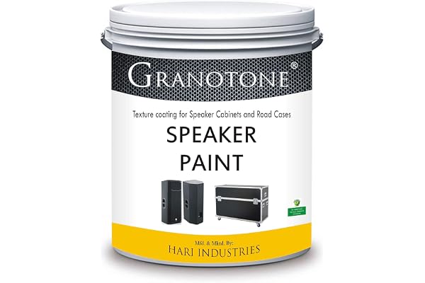 GRANOTONE Texture Coating Speaker Paint for Cabinet 800 Grams Black Colour Furniture Dj Box Waterproof Roller Grade
