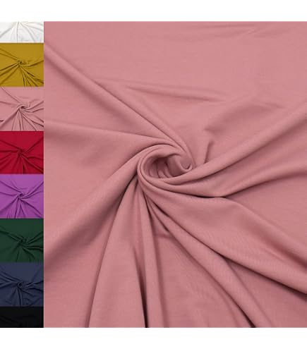 Jersey Stoff Meterware – 95% Baumwolle, 5% Elasthan, 150 Cm Breit, Schadstoffgeprüft