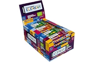 ‎ORGANIC NATURE'S ELEMENT Bio-Superfood-Snack-Riegel - Buchweizen-Basis-Ballaststoff-Riegel - 20 einzelne Riegel - Glutenfreie Müsliriegel (Mix)