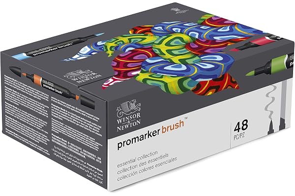Winsor & Newton Promarker Brush Coffret X48 Collection des essentiels