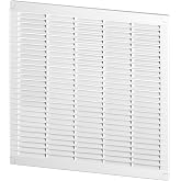Miratic Square Ventilation Grille with Locking Plugs &ndash; ABS White &ndash; Easy Installation