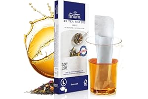 Finum 40 filtres à thé en Papier Taille L