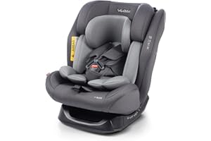 BABYAUTO - Silla de coche sin isofix EDER 40-150cm – Edad: desde el nacimiento hasta los 12 años –I-size – Acontramarcha hasta los 105 cm, 4 años aprox - Sin Isofix (STONE GREY)