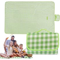 Coperta Picnic Impermeabile 200x200 Cm, Telo Gigante Portatile Con Borsa, Per Spiaggia, Campeggio E Prato, Antisabbia, Facile Da Pulire