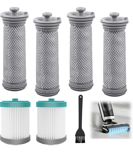 Filtro A10 De Repuesto Para Aspiradora Inalámbrica Tineco A10 A11 Hero, A10 A11 Master PURE ONE S11, PWRHERO11 Snap Inalámbrica, 2 Prefiltros Y 2 Filtros HEPA De Aspiradora (blanco