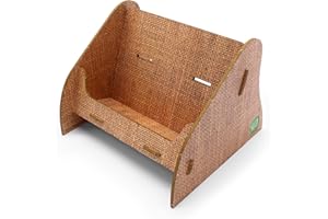 ‎STABLECO stableco 1x ökologischer Prospektständer DIN A6 horizontal mit 1 Fach stabiler Flyerständer im natural Design No Plastic! Just Paper! nachhaltiger Prospekthalter, Postkartenständer schnell aufzubauen