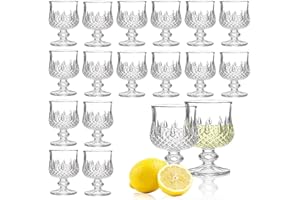 Soopiiso Lot de 16 verres à liqueur avec pied / tequila / sherry - 50 ml