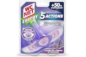WC Net Energy Bloc Anti-tartre 5 Actions Lavande et Patchouli 38 g