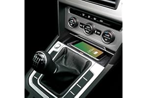 INBAY 5W Handyhalterung Auto Ablagefach Induktiv/Kabellos passend für VW Arteon (3H), Passat (B8) - Autohalterung Zubehör Innenraum - Qi