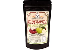‎RED DEVILS TASTE Saurer Chili Apfel Bonbon - Total lecker sauerscharf - Hotskala: 4 - RED DEVILS TASTE - 200g